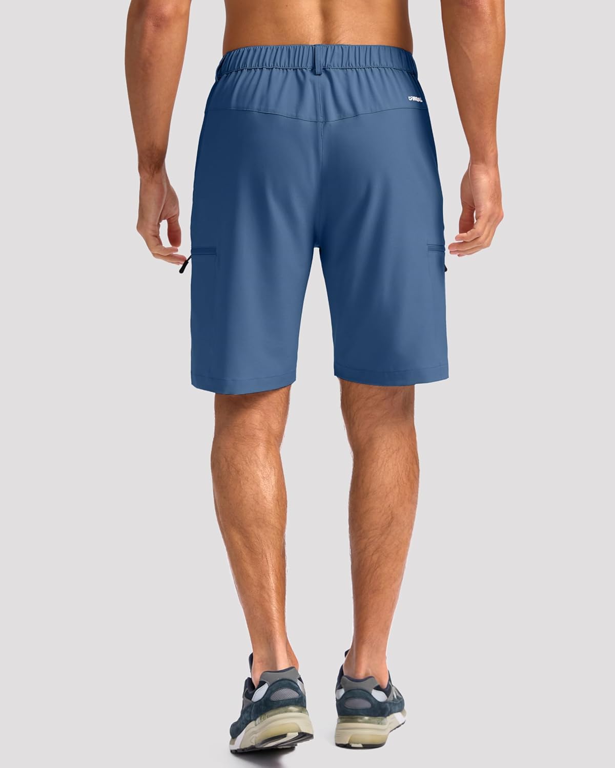 G Gradual Mens Hiking Cargo Shorts with 4 Zipper Pockets 9" Quick Dry Lightweight Casual Work Shorts for Men Golf Fishing