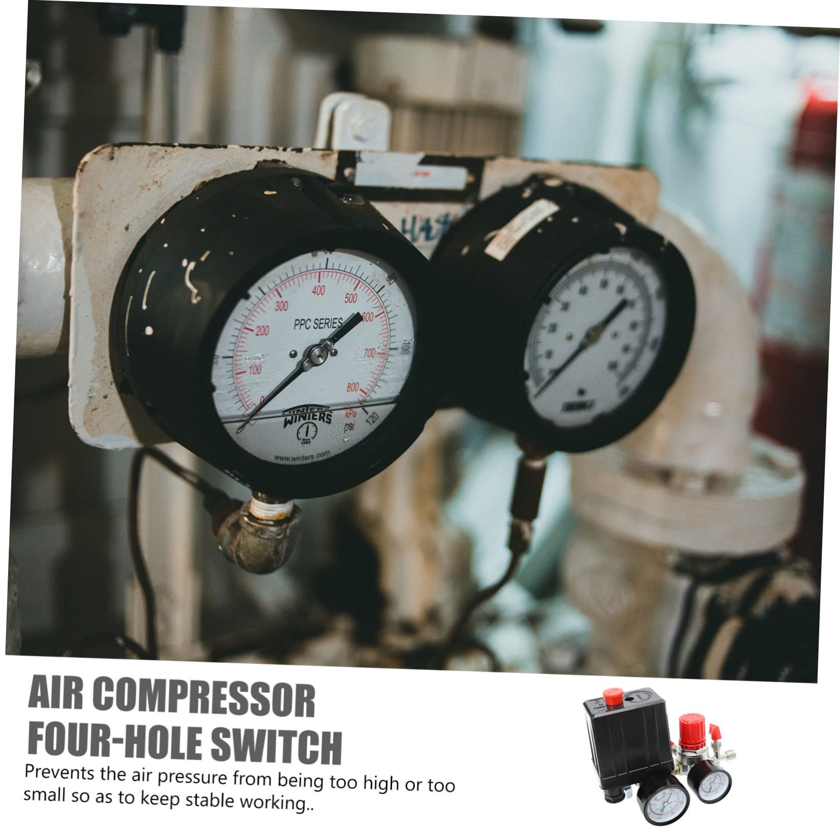 Gatuida Regolatore Di Pressione Del Compressore D'aria Compressore D'aria Controllo Della Pressione Adattatore Per Facile Da Installare e Smontare