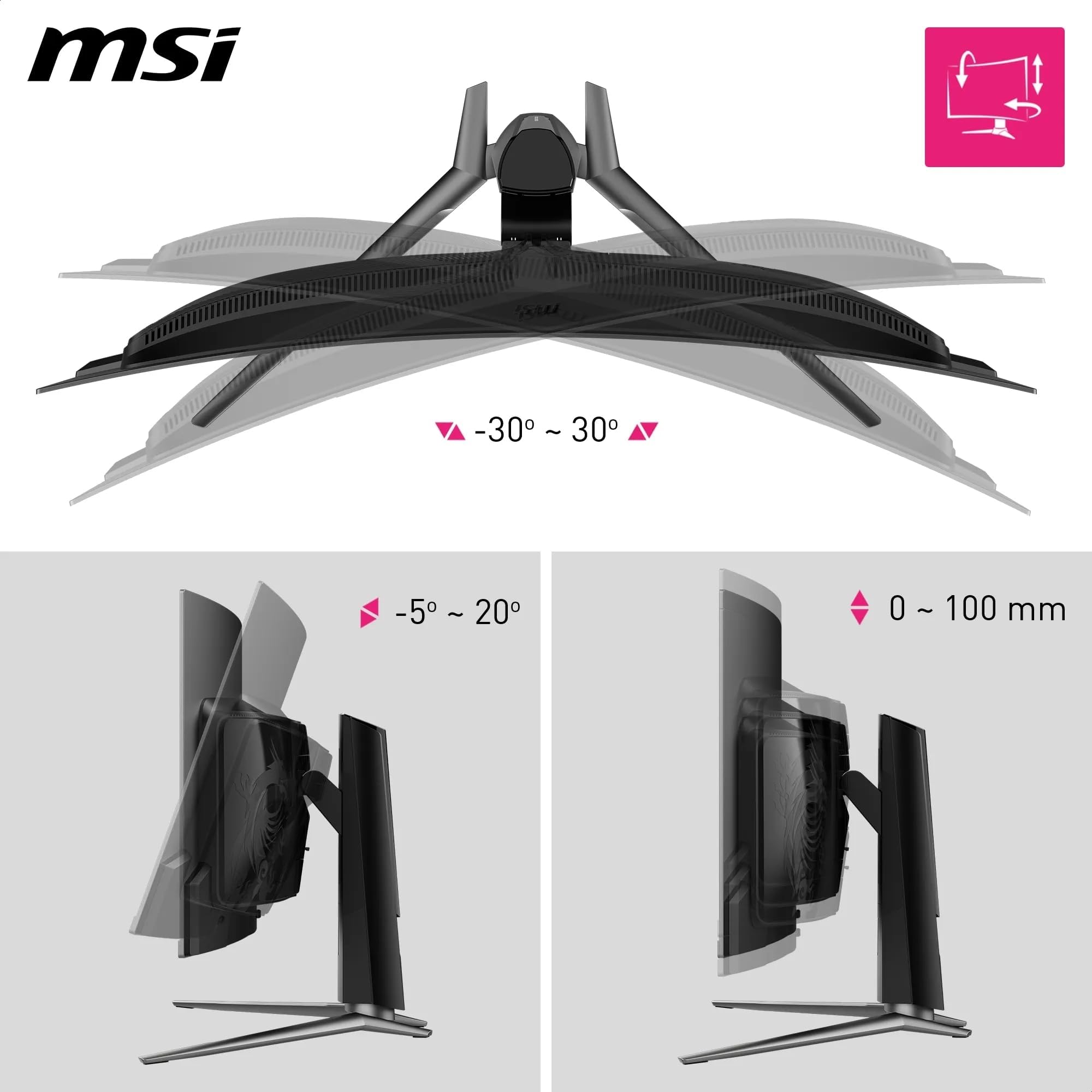 MSI MPG 341CQPX QD-OLED Écran Gaming incurvé 34.18" UWQHD