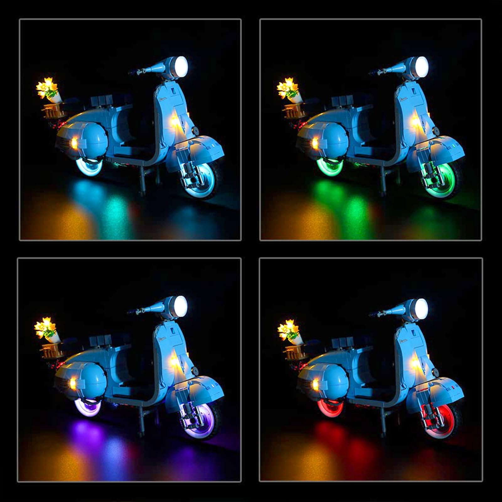 Only LED Lighting Set - Kyglaring Lights Set for Lego Creator Expert Vespa 125 10298 Model Kit - without Lego Set (RC Version) - Image 4