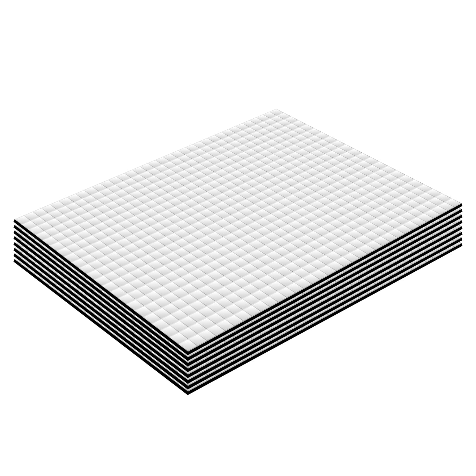 8 sztuk mat izolacyjnych do samochodu, 25 x 18 cm, mata izolacyjna do samochodu, mata izolacyjna wygłuszająca, mata izolacyjna o grubości 5 mm, mata izolacyjna do samochodu, ognioodporna, odporna na