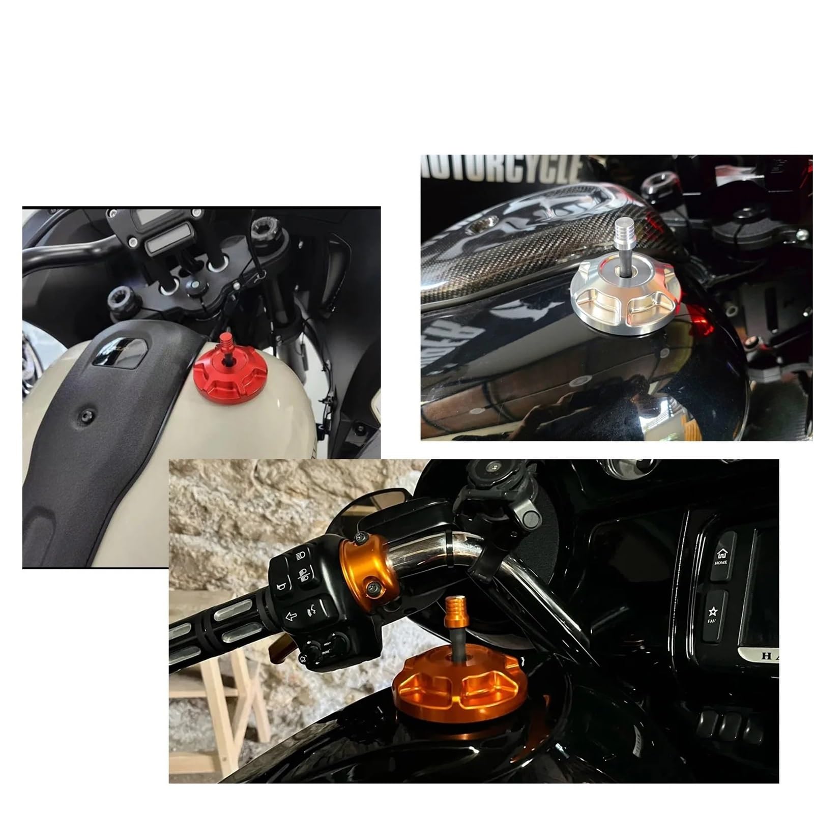 Korek wlewu paliwa do motocykla Wszystkich zbiorników z gwintem żeńskim Pasuje do Harley w stylu klubowym wentylowany aluminiowy korek wlewu gazu CNC uniwersalny