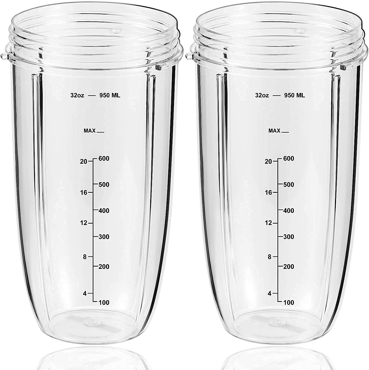 Replacement Parts 32oz Blender Cups (2 Packs) Replacement