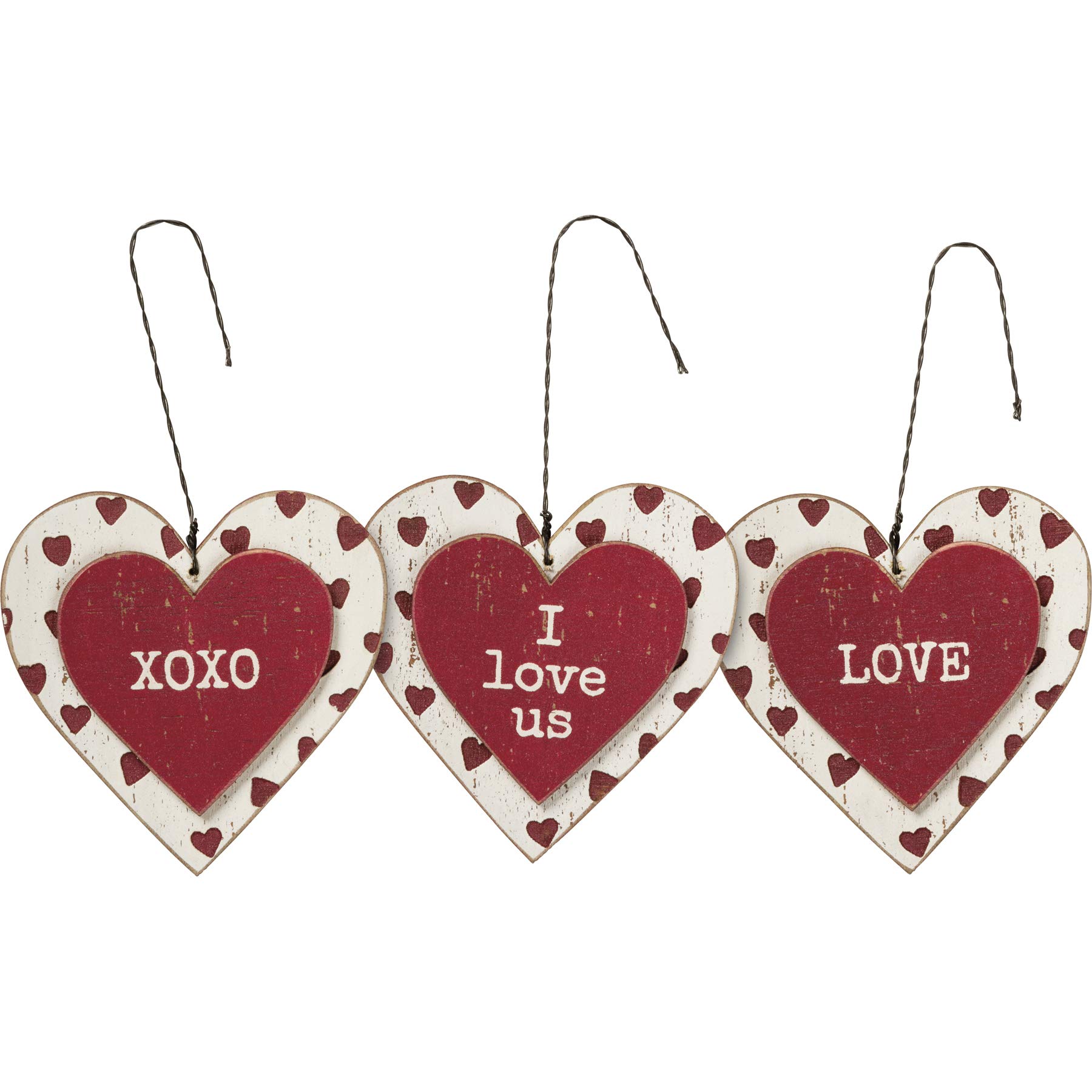 Love lot de 3 décorations à suspendre pour célébrer l'amour au quotidien chez soi