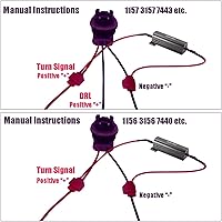 Vista 4 de iBrightstar Resistencias de carga de 50W 6ohm para Fix LED Bulb Fast Hyper Flash Turn Signal Blink Error Code