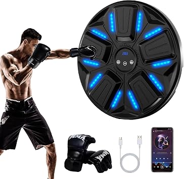 Music Boxing Machine for Adults and Kids,smart Music Boxing Training Equipment,Music Punching Machine,Move with the Music a Great Gift for a Lively Pers