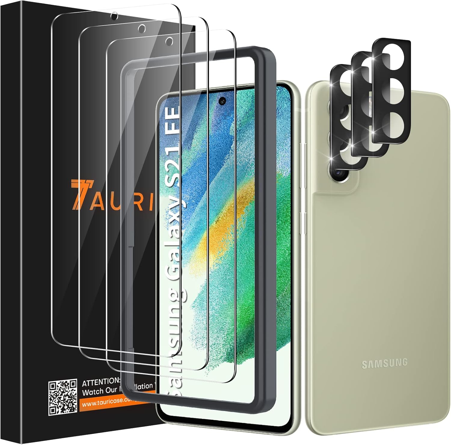 S21 Schutzfolie Ab Werk Wie Gut TAURI 3+3 Stück Schutzfolie Designed für Samsung Galaxy S21 FE 5G
