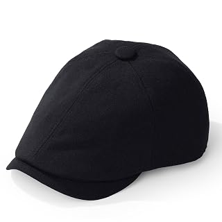 Newsboy Caps for Men 6 Panel Flat Cap Mens Vintage Tweed Hats - Amazon product rated Grade B