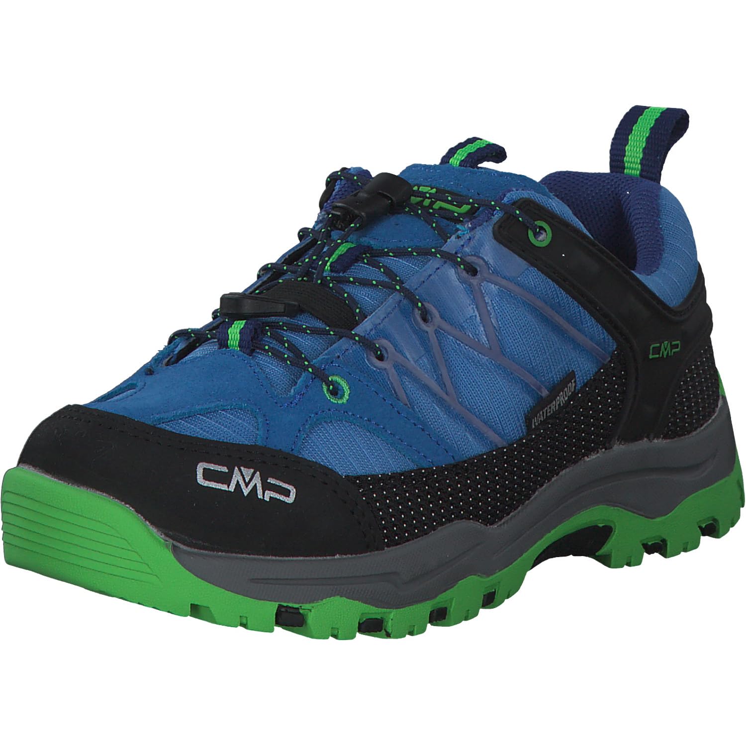 Cmp Boys Bleu Low Hiking Trainers For Children Rigel Waterproof