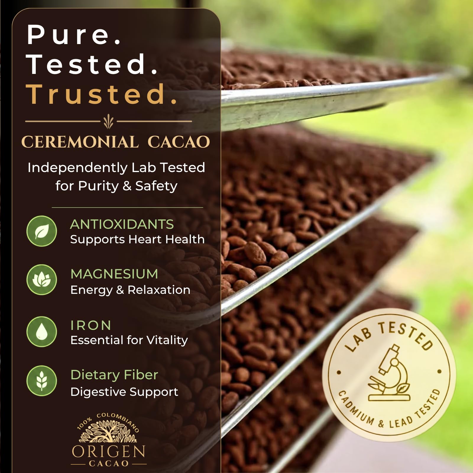 Origen Ceremonial Cacao en Polvo