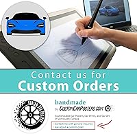 Vista 5 de Handmade Poster compatible with Datsun (Nissan) 280Z (1975-1978) Print Wall Art Décor - 8x10" Metallic Print (Unframed)