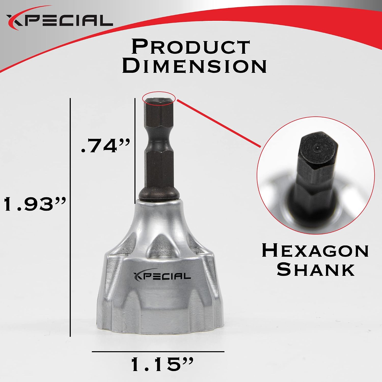 Deburring External Chamfer Tool, with Tungsten Carbide Blade, Deburring Chamfering Drill Bit, Remove Burr Tools Quick Release Hex Shank. Improved Durability and Sharpness. Fits 1/8" to 3/4".