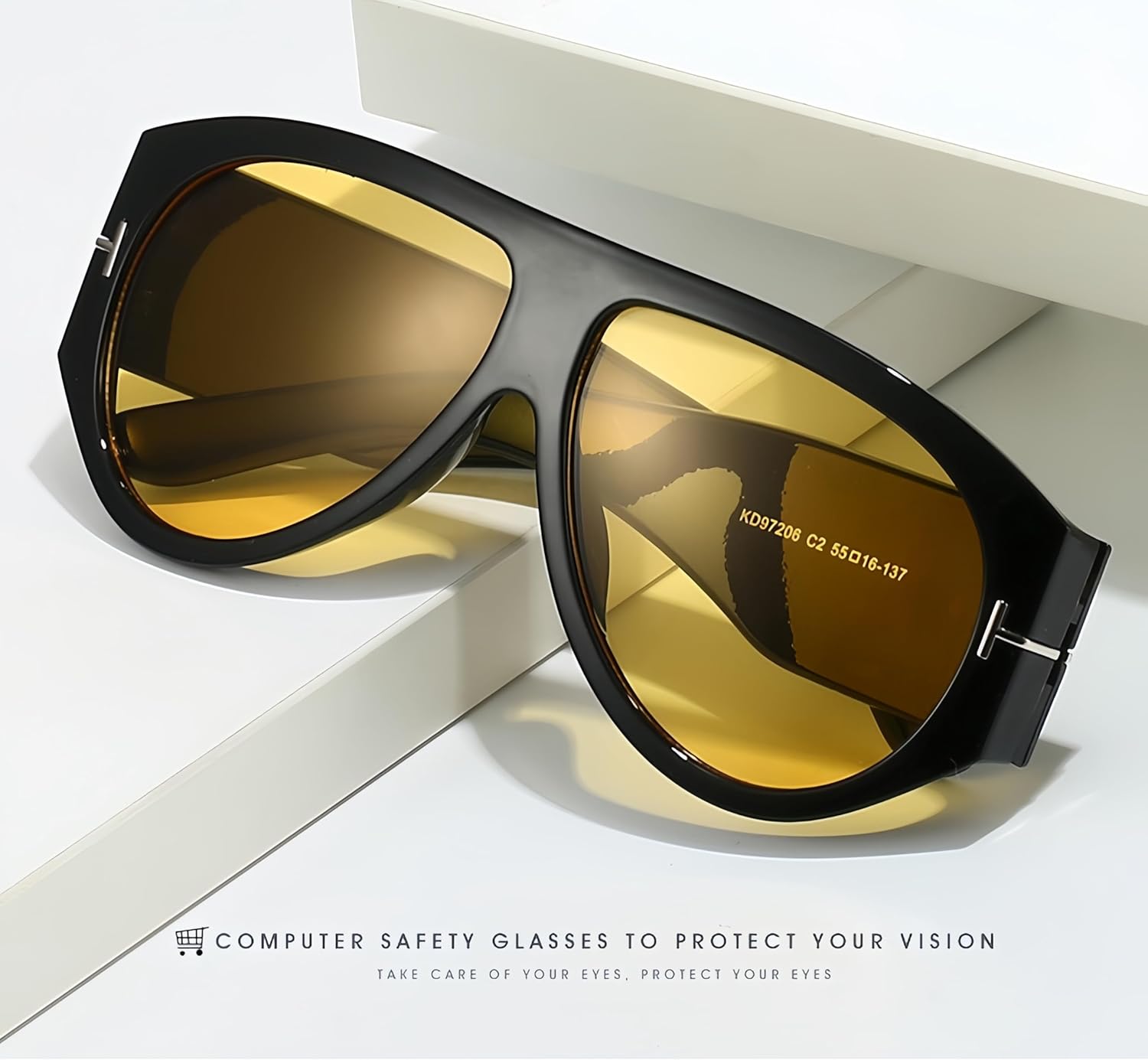 NLEYANB 3-Pack Oversized Aviator Sunglasses, Retro Frame UV400 Protection Unisex (Women & Men) Bulk Party Accessories - Image 6