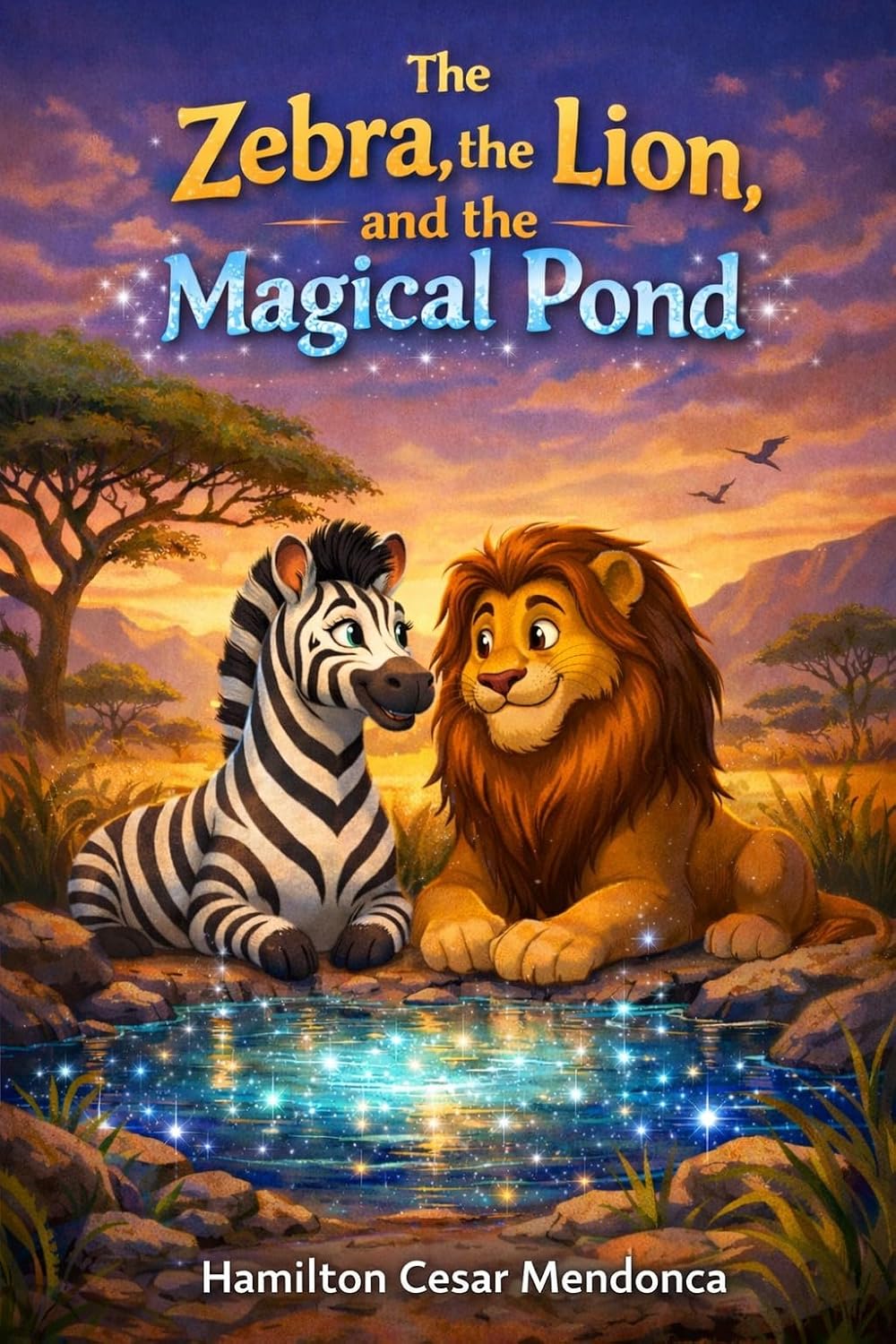 The Zebra, the Lion, and the Magical Pond      Kindle Edition