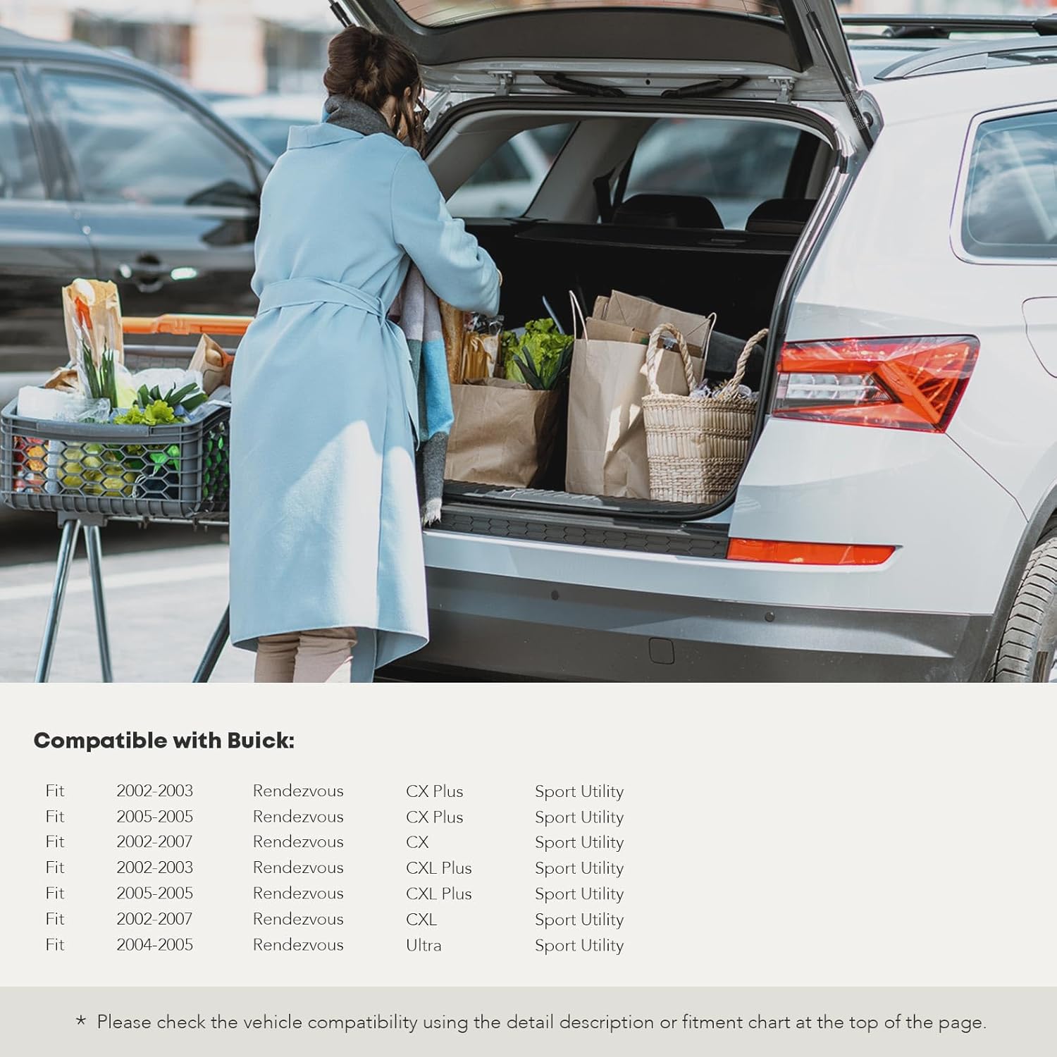 YHTAUTO Rear Hatch Gas Struts Shocks Replacement for Buick 2002-2007 Rendezvous, Set of 2 Lift Supports, Replace# 10324184