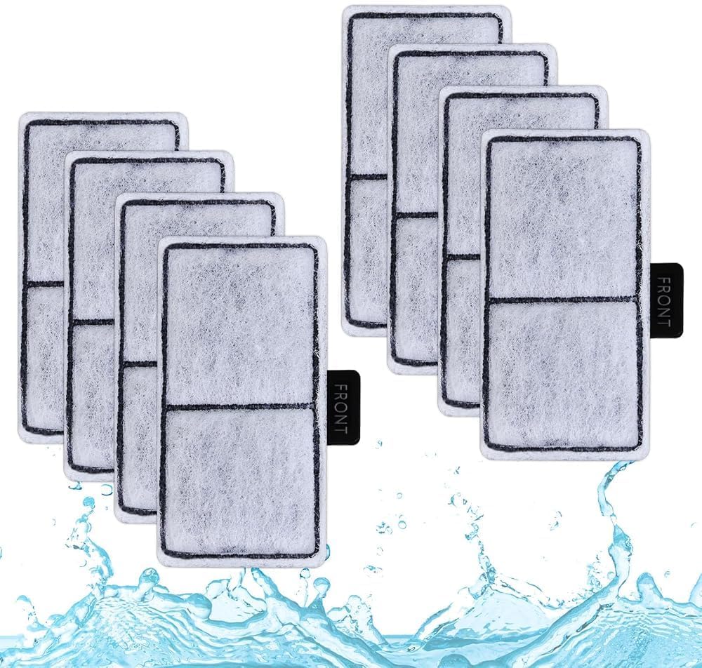 EF-S Filter Cartridges Compatible with Top Fin BF5, 8 Pack Aquarium Filters