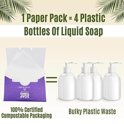 Miniatura 3 de 400 hojas de jabón de papel antibacteriano para lavado de manos, desinfectante portátil, hoja de jabón de viaje, soluble y desechable, para