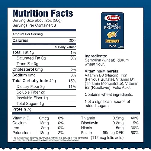 Miniatura 3 de Barilla, Mezzi Rigatoni Pasta, caja de 16 onzas (paquete de 3)