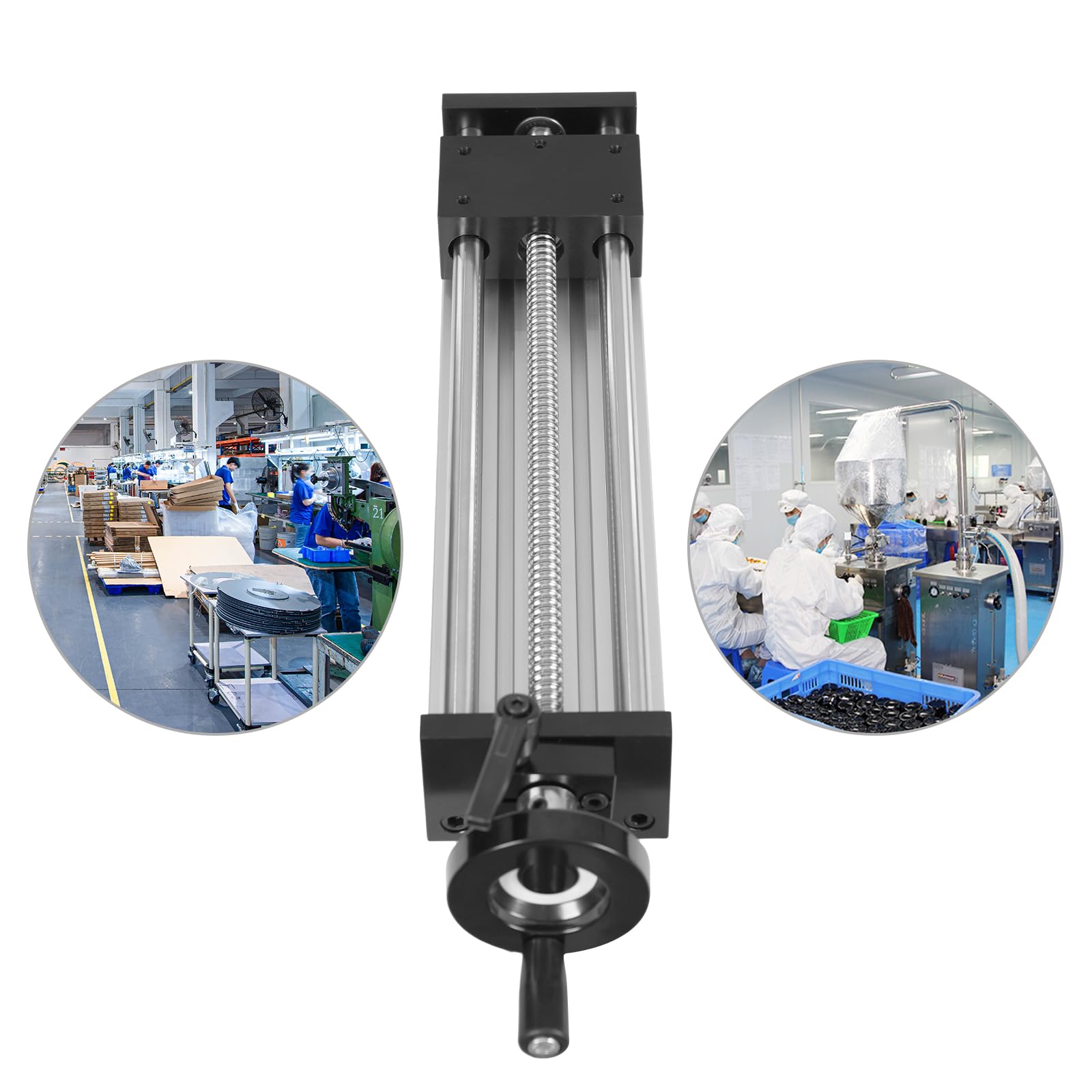 MINRS Linearführungs-Schiebetisch Lineartisch Geräuscharm Einfache Bedienung Manuelle Steuerung für Schiebe-Lineartisch für Produktionsmaschinen, Präzisionsmessung von optischen Labors (Hub 250mm)