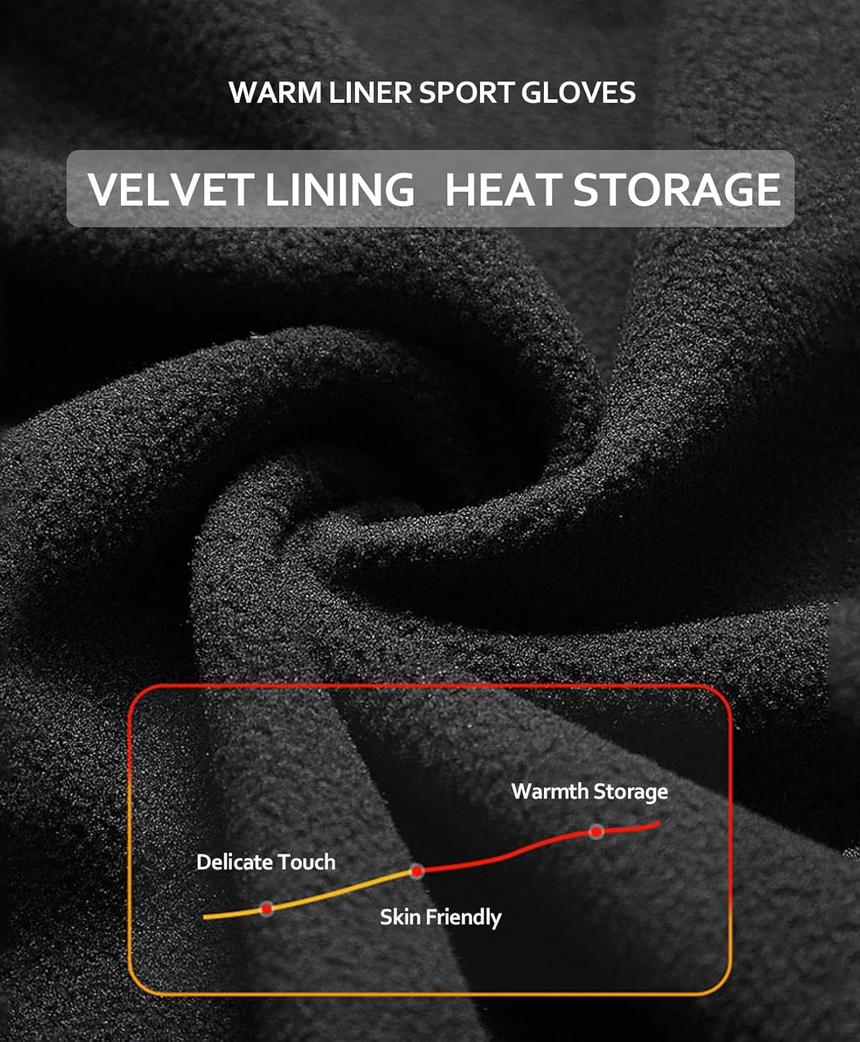 Long Keeper Kids Gloves with Grip Winter Sports Gloves for Boys Girls Touchscreen Anti Slip Childrens Running Riding Gloves - Image 3