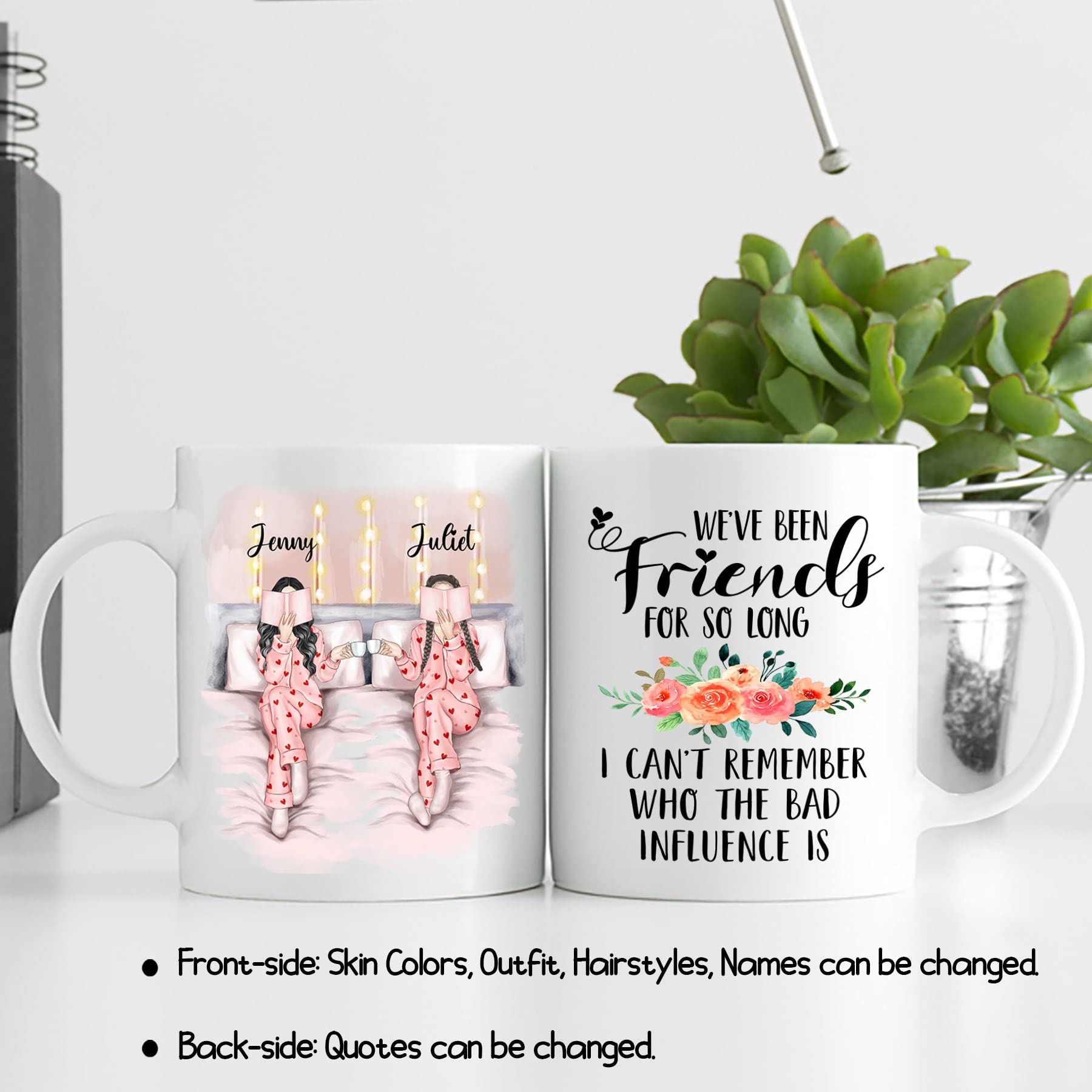 Ships Next Day Custom Best Friend Coffee Mugs For Women | Desertcart