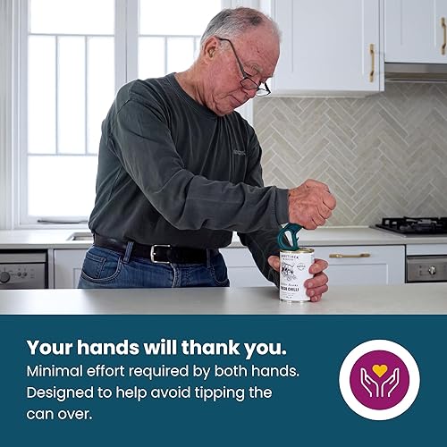Miniatura 3 de Dext - Abrelatas de anillo, abrelatas para personas mayores, artritis y Parkinson, fácil de abrir, mango ergonómico con agarre cómodo. Perfecto para