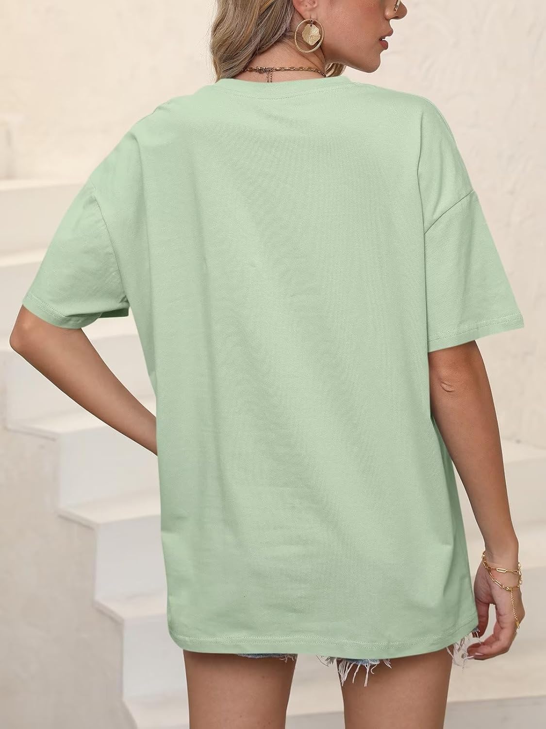 ORANDESIGNE Womens Oversized Cotton T Shirts Graphic Tees Short Sleeve Vintage Tops Casual Summer Clothes 2026 - Image 5