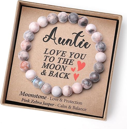 Vista 23 de Christmas Gifts for Mom/Auntie/Grandma/Sister-Love/Balance-Natural Crystal Bracelet with Meaning-Handmade Gifts