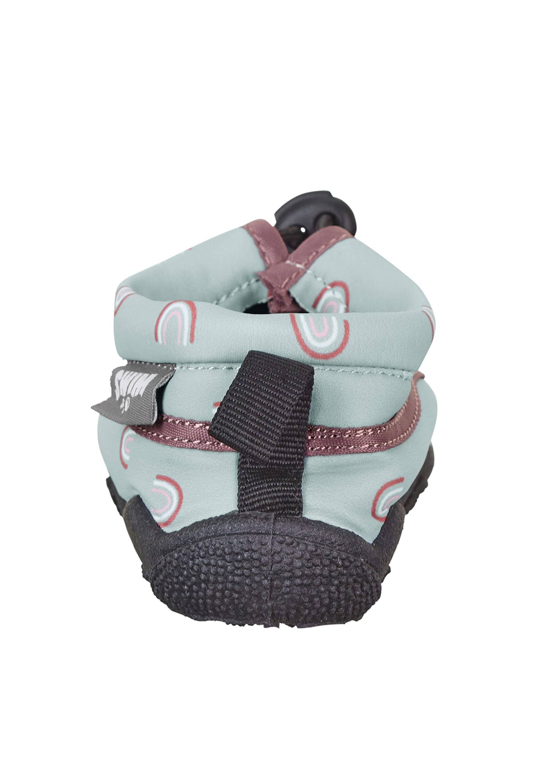 Sterntaler Badeschuhe Regenbogen Print - Kinder Aquaschuhe schnelltrocknend - Mädchen Schwimmschuhe mit Gummiband und Kordelstopper bequeme Strand Slipper
