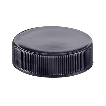 Consolidated Plastics 41088 Black Cap with F217 Liner, Polypropylene, 38 mm, 38-400 Finish, 12 Piece