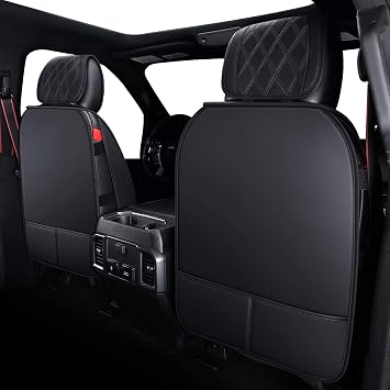 Aierxuan Front Car Seat Covers for Ford F150 F250 F350 F450 Truck (Black)