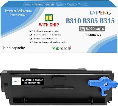 Remanufactured B310 B315 B305 Black Toner Cartridge for Xerox B305dni B310dni B315dni Laser Printer High Capacity 8000 Pages 006R04376 006R04377