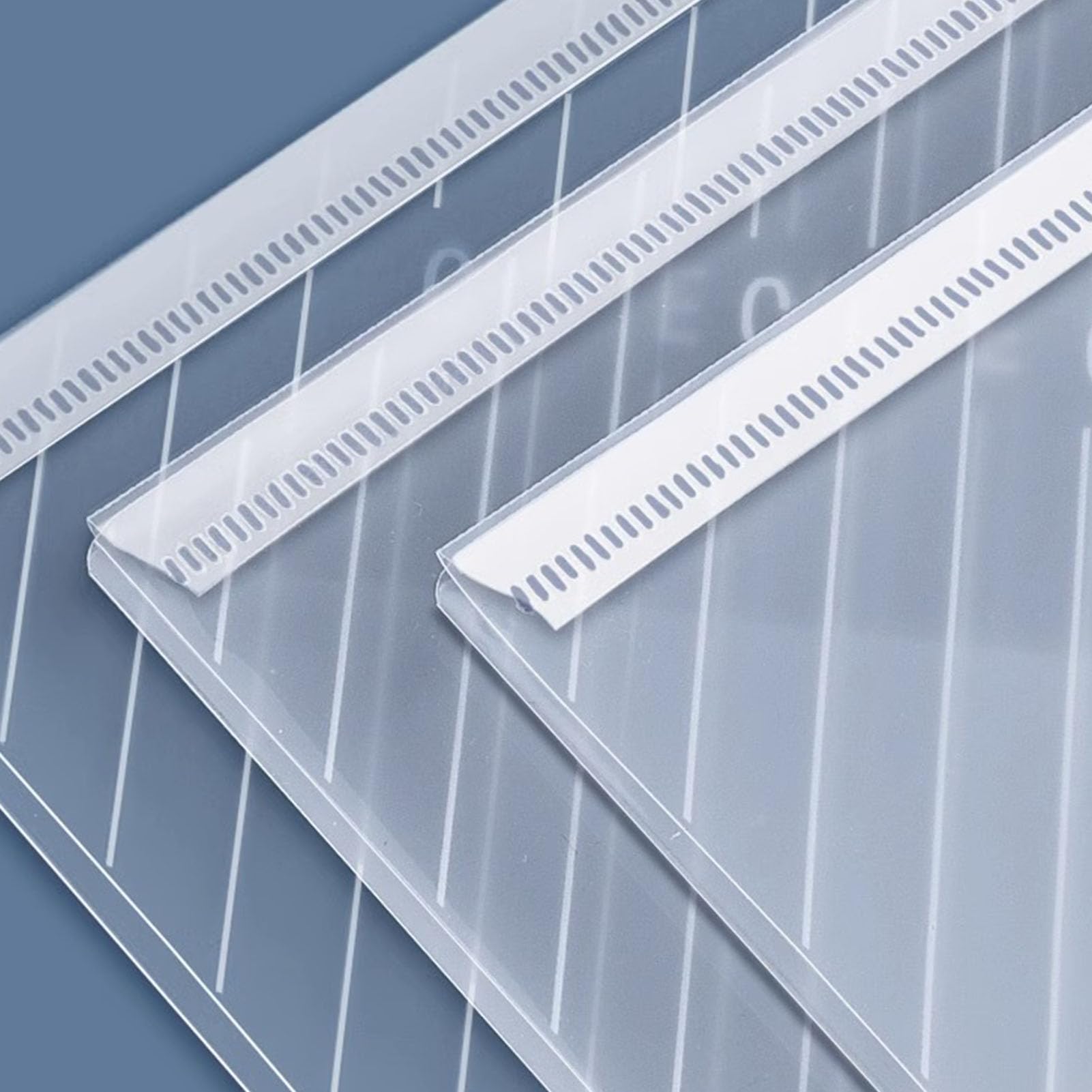 50 Pezzi Portafogli A4 in Plastica Impermeabile con Bottone a Scatto - Cartelle Trasparenti Chiare per Organizzazione di Documenti a Scuola, Casa, Ufficio e Viaggi