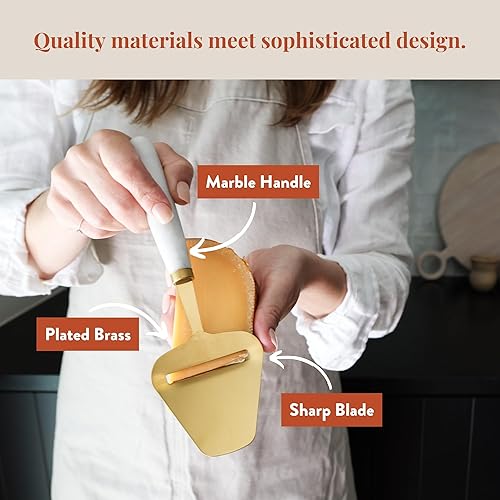 Miniatura 2 de Plano de Queso de Mármol BlancoCortador, De Mano