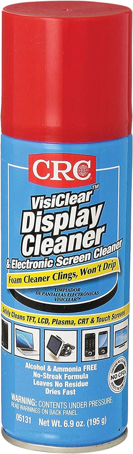 CRC VisiClear Display & Electronics Screen Cleaner, 6.9 Wt Oz, 05131