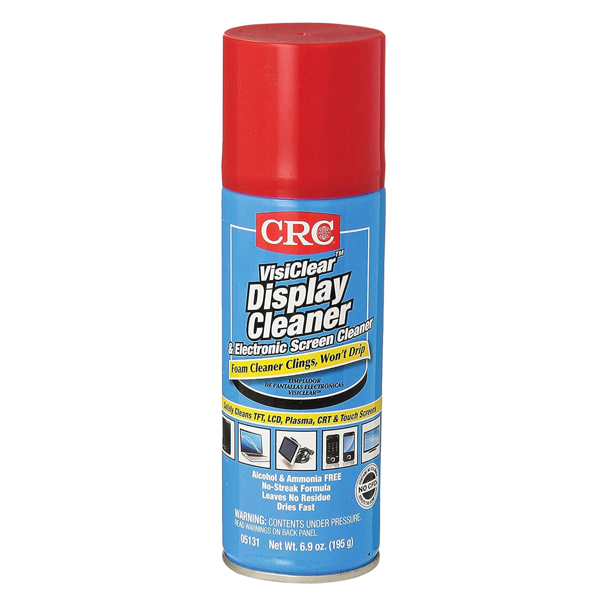 CRC VisiClear Display & Electronics Screen Cleaner, 6.9 Wt Oz, 05131