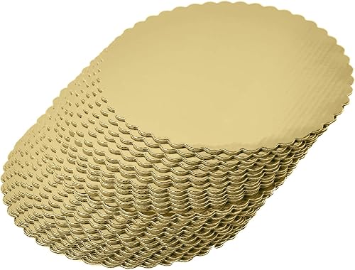 Miniatura 7 de Paquete de 30 tableros redondos para tartas, tableros base de cartón circular, 8, 10 y 12 pulgadas. Perfecto para decoración de pasteles, 10 de cada