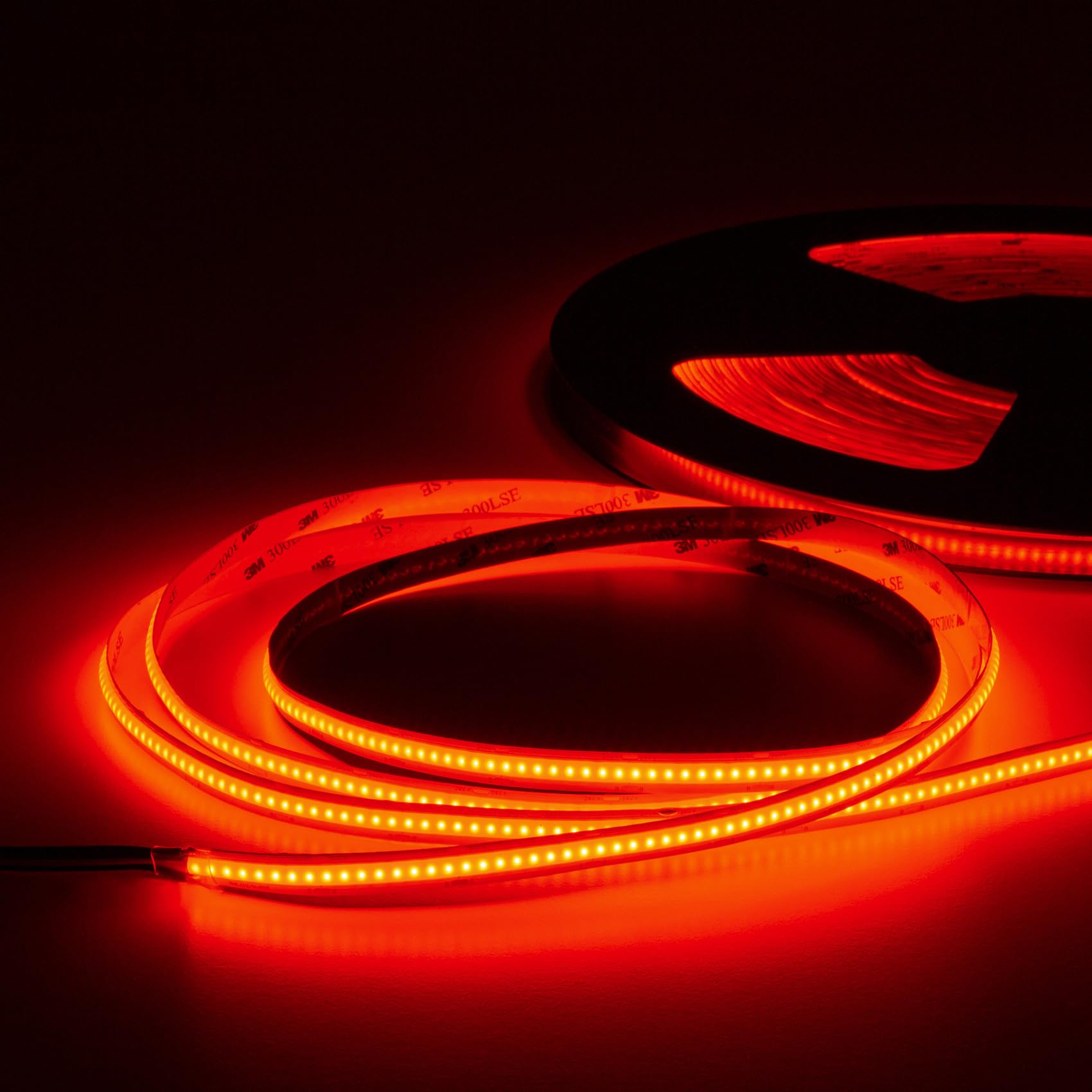 HEXIM COB LED Strip, 1-15 Meter LED Streifen, Auswahl: weiß/CCT/RGB, dimmbar 24V, IP20, 3000-6000K, Band 8mm breit, gaming Zimmer backlight (9,5 Meter RGB)