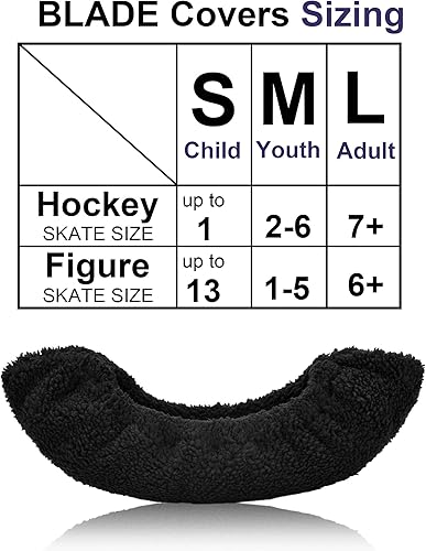 Miniatura 7 de Blulu 2 pares de fundas de patinaje sobre hielo para cuchillas, protectores protectores para figuras de hockey