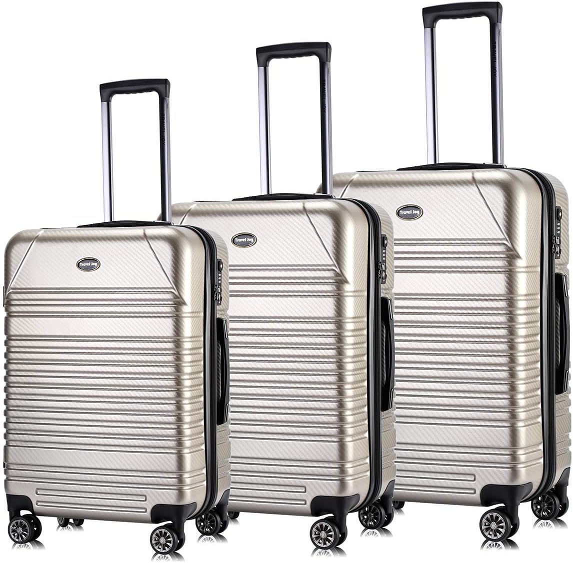 Travel Joy Luggage Set Expandable Suitcase Carry On TSA