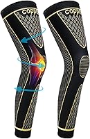 SKDK Copper Compression Leg Sleeves - Full Knee Support for Pain Relief, Workouts, Basketball, Weightlifting & Cycling