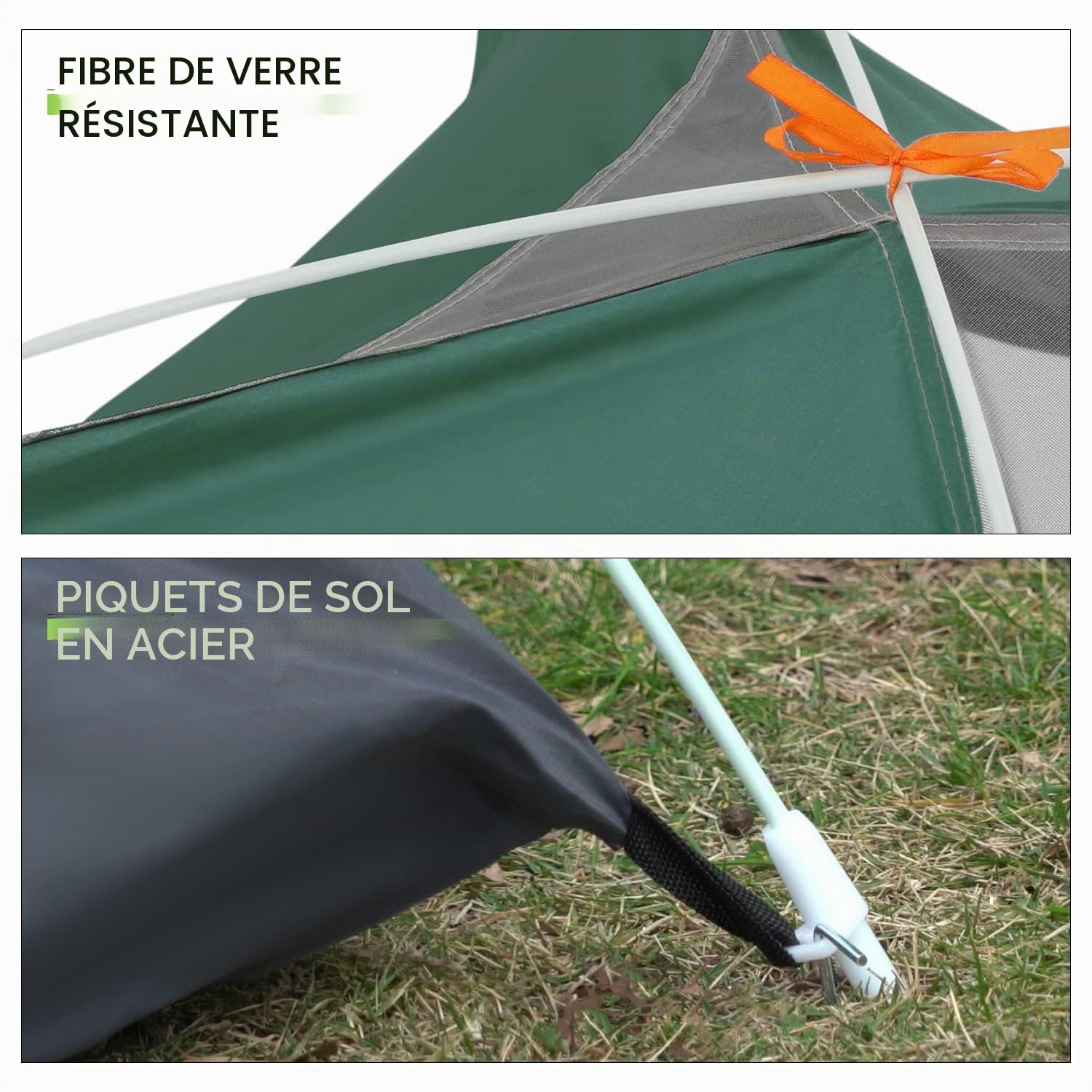 Tente de Camping 2 Place Imperméable, Tente 2 Personnes Randonnée Ultralégère, Facile à Installer Petite Taille de Rangement, Tente Camping pour Le Plein air, Le cyclotourisme, Trekking