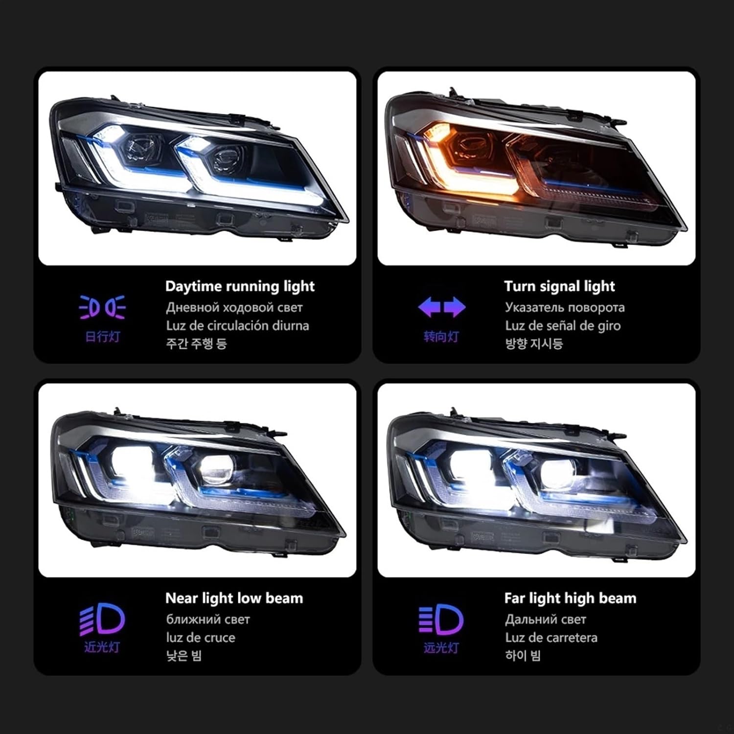 Automobile LED Headlight Compatible For X3 F25 LED Headlights 11-13 Head Lamp Car Styling DRL Signal Projector Lens Auto Accessories Lights