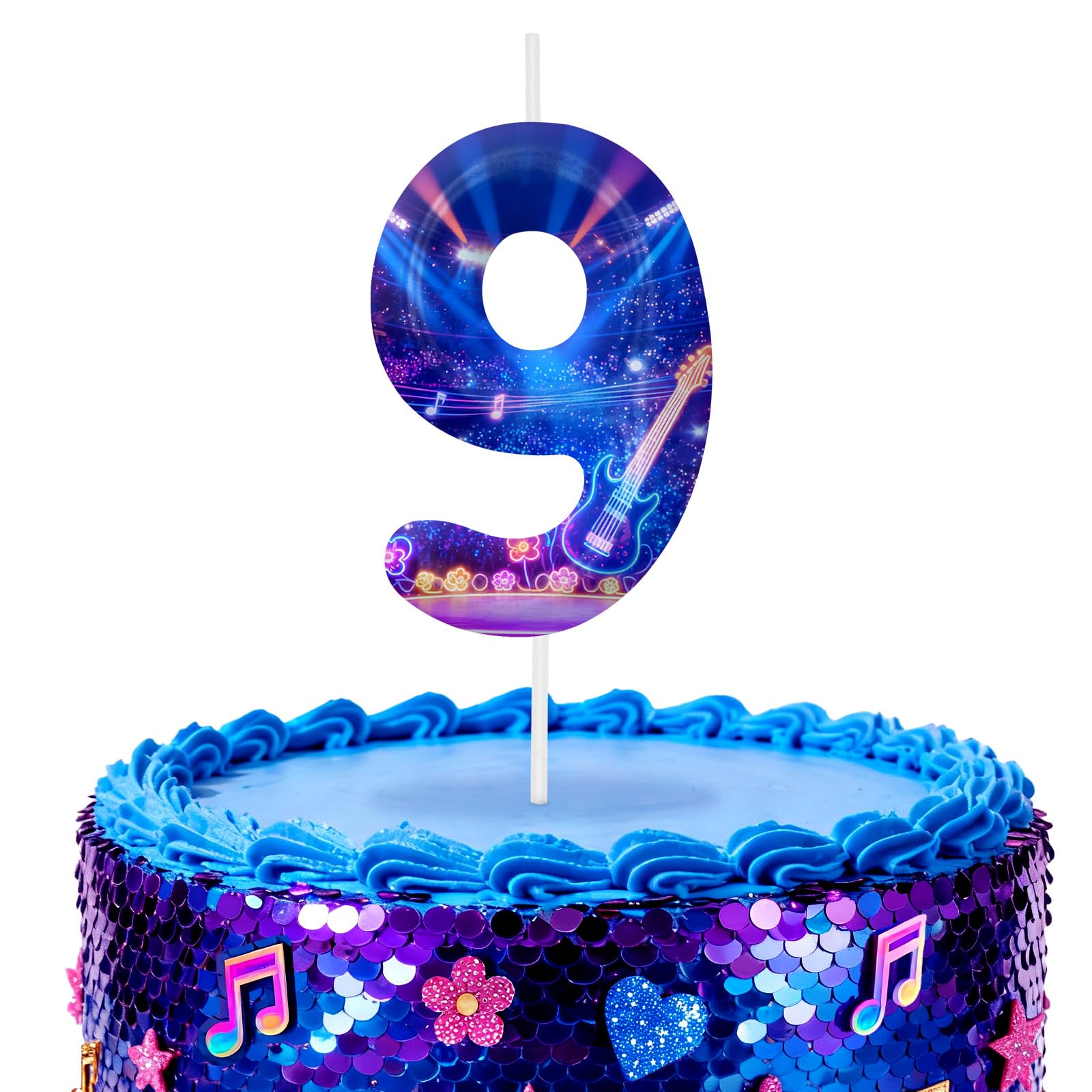 Kpop Number 9 Birthday Candles for Birthday Decorations and Cake Topper