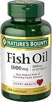 Vista 11 de Aceite de pescado de Nature’s Bounty, apoya la salud cardíaca, 1000 mg, cápsulas blandas de liberación rápida, 145