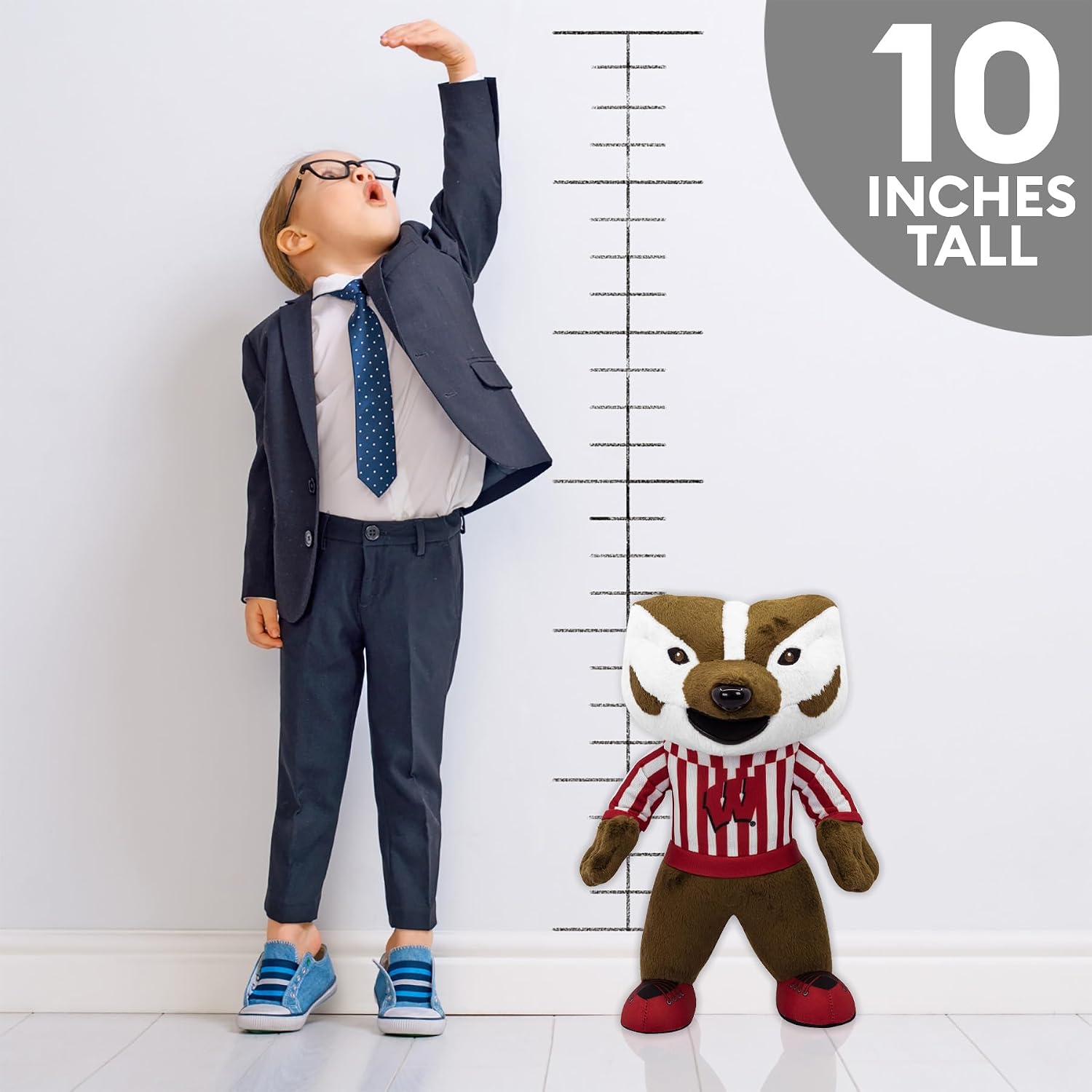 Bleacher Creatures Wisconsin Badgers Bucky Badger 10" Mascot Plush Figure - A Mascot for Play or Display