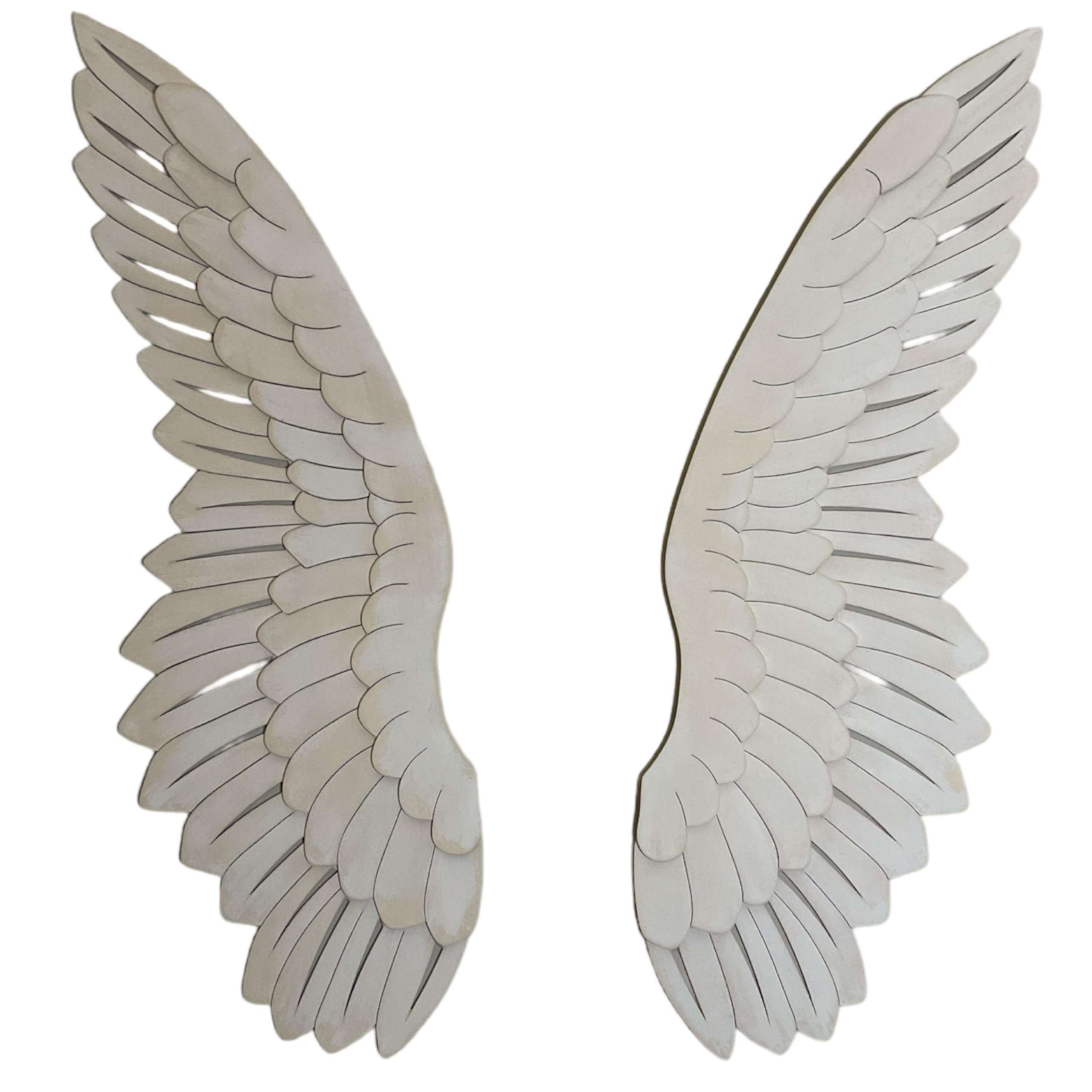 Alas de Angel en madera, decoración de pared salón o dormitorio, regalo original, manualidades para adultos