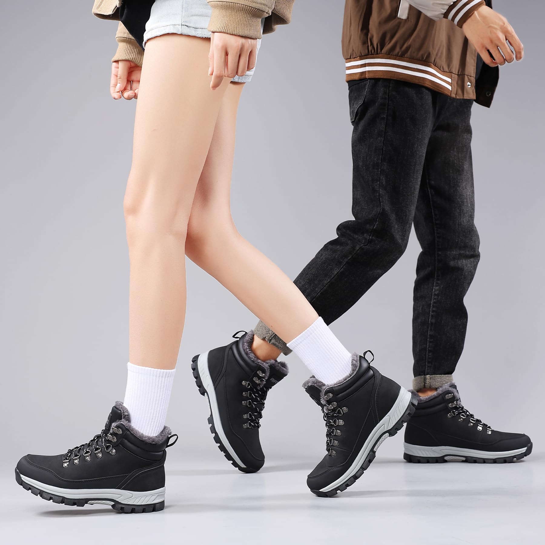 Winterstiefel Herren Damen Warm Gefüttert Schneestiefel Rutschfest Winterschuhe