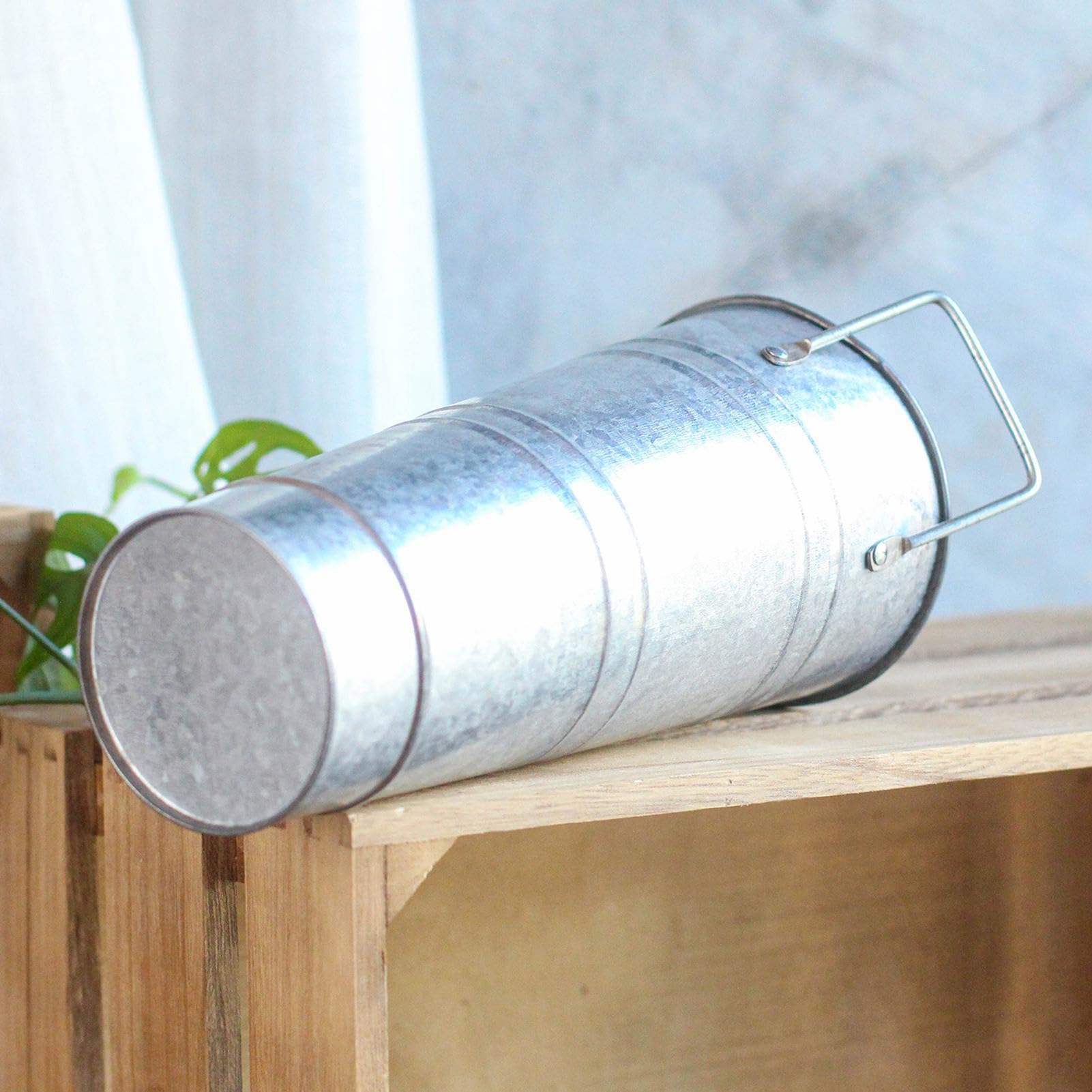 Metallvase, verzinkt, rustikal, hoch, Hochzeitstischdekoration, für Party, Hochzeit, Wohnzimmer, Küche, Schlafzimmer, Eingangsbereich, , Tisch