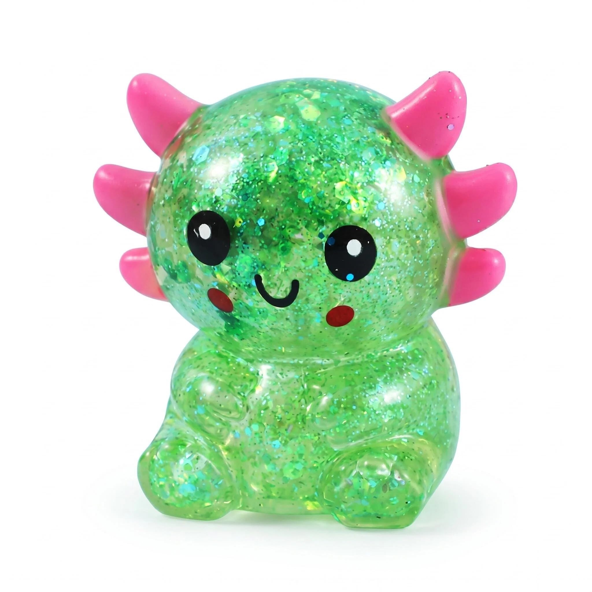Mtbricey Sitting Salamander Squishy Toy Assorted Slow Rising Squeeze Toy Cute Reptile Shape Stress Relief Fidget Sensory Toy For Adults Teens Desk Novelty Gift Party Bag Filler (Green)